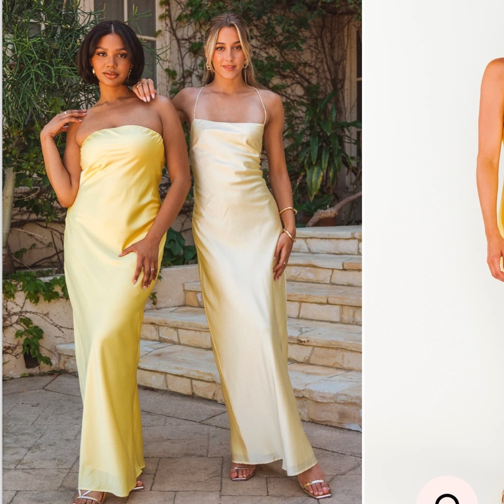 Show Me Your Mumu Taylor Tube Dress | M | Yellow